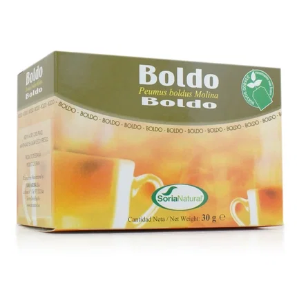 SORIA NATURAL Boldo Infusión 20 filtros de 1,5 g cada uno