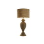 DKD Home Decor Lámpara de Sobremesa de Madera y Yute Tallada Natural