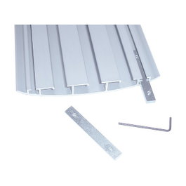 Bachmann 930.064 Bandeja Portacables Recta, Aluminio, Plata, Ancho 146 mm, Altura 19 mm