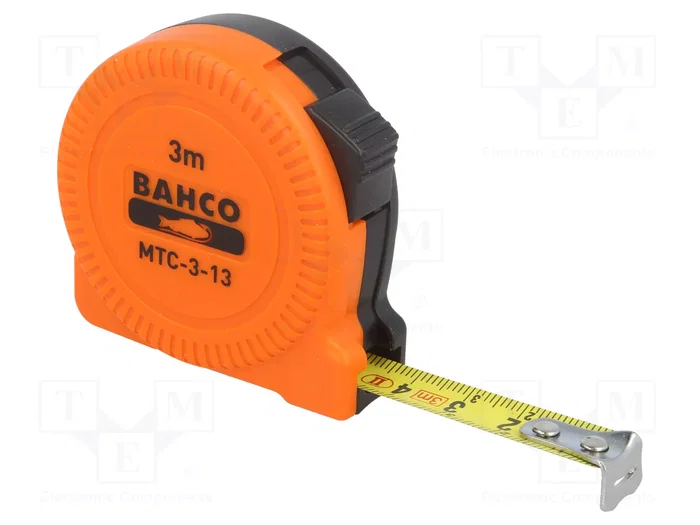 BAHCO Flexómetro de 3 m con Cinta de Acero de 25 mm BAHCO Flexómetro de 3 m con Cinta de Acero de 25 mm
