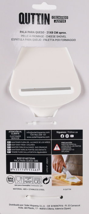 Quttin Pala para Queso Abs 21.5 x 8.5 x 4 cm (24 Unidades) extra_attributes_supplier_next_arrival_qty: 0