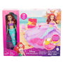 Mattel Muñeca Disney Princess Ariel Agua y Arena Hwb39 con Piscina, Arena Moldeable y Accesorios para Juego de Playa para Niños +3 años
