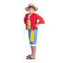My Other Me Disfraz Luffy Sombrero, Chaqueta, Camiseta, Fajín y Pantalón Talla 10-12 Años