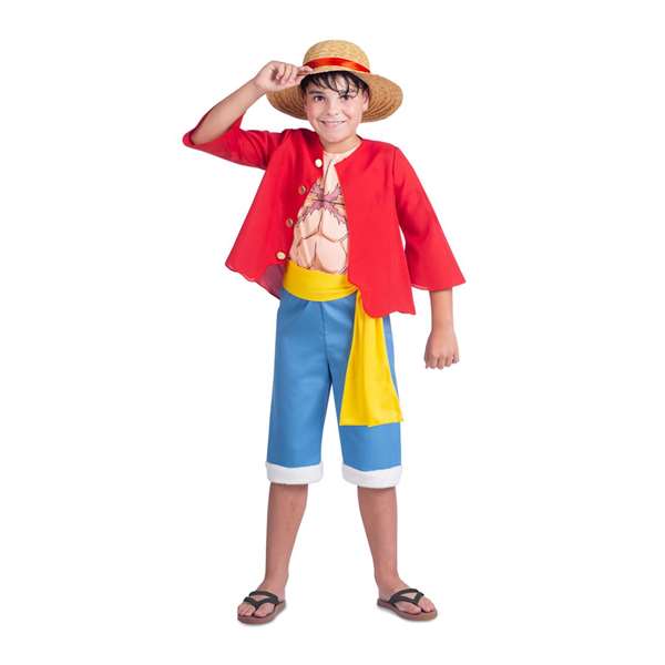My Other Me Disfraz Luffy Sombrero, Chaqueta, Camiseta, Fajín y Pantalón Talla 10-12 Años My Other Me Disfraz Luffy Sombrero, Chaqueta, Camiseta, Fajín y Pantalón Talla 10-12 Años