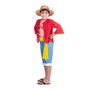 My Other Me Disfraz Luffy One Piece (Sombrero, Chaqueta, Camiseta, Fajín y Pantalón) Talla 10-12 años