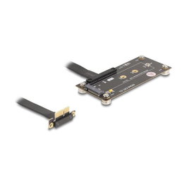DeLOCK 81503 Adaptador PCIe 3.0 x1 a M.2 Key M con cable de 10 cm