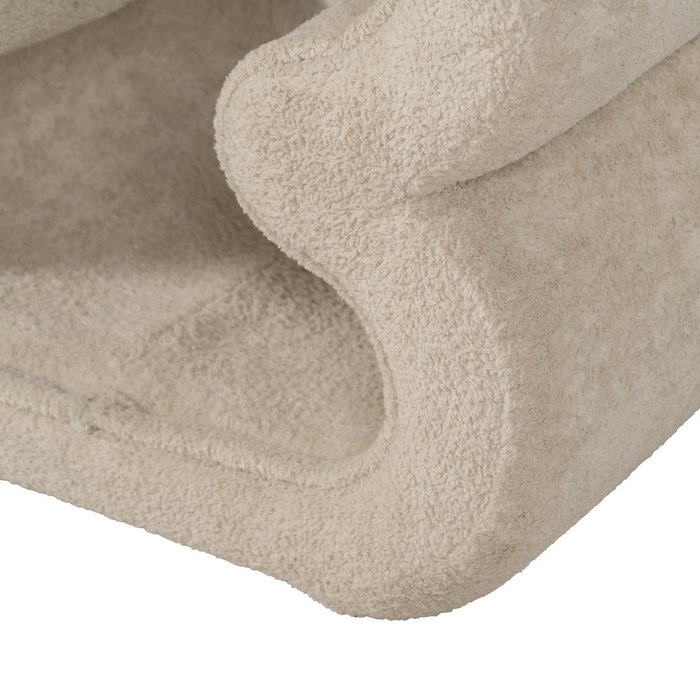 Puf Beige Tejido Salón 45 X 42 X 42 cm