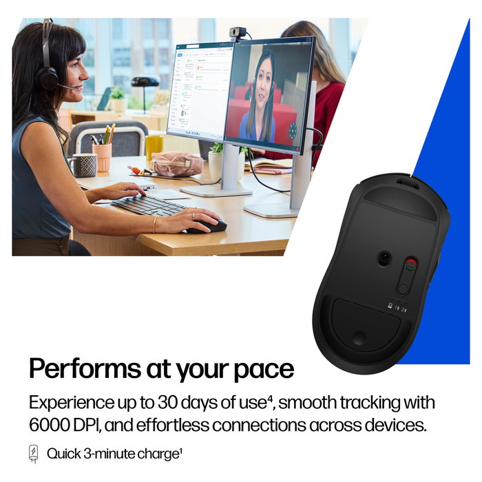 HP 705 Ratón Inalámbrico Recargable