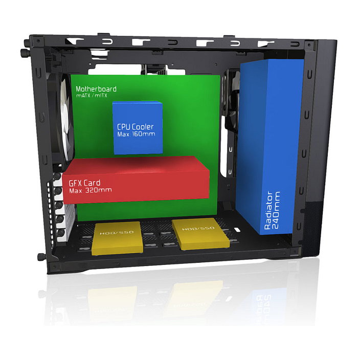 Fractal Design Node 804 Torre PC Negra