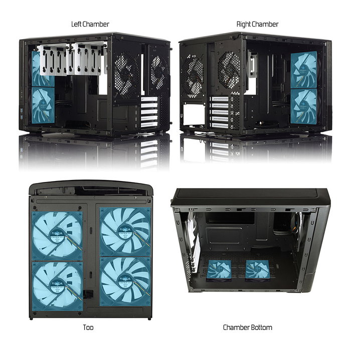 Fractal Design Node 804 Torre PC Negra