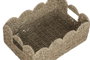 DKD Home Decor Set de 4 Cestas de Seagrass y Metal Natural