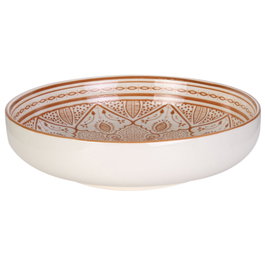 Home Deco Factory Plato de Sopa Mirage con Diseño Oriental de 20 cm de Diámetro de 5 cm de Altura