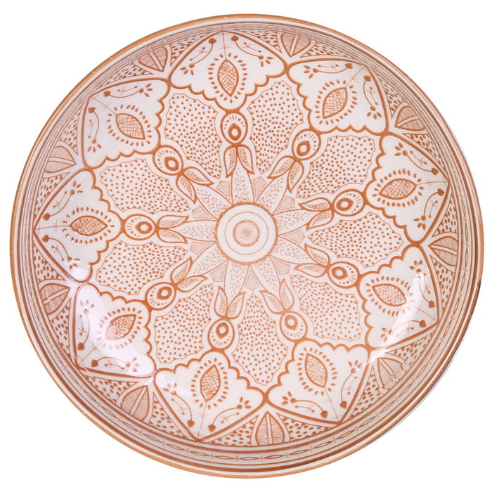 Home Deco Factory Plato Sopa Mirage Diámetro 20 cm Altura 5 cm Estampado Oriental - Blanco/Negro o Blanco/Marrón