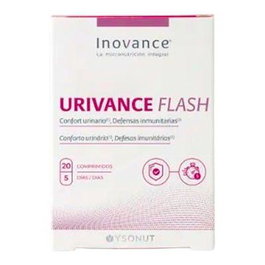 INOVANCE Urivance Flash 20 Comprimidos, D-Manosa, Arándano Rojo, Vitamina C para Vías Urinarias e Inmunidad