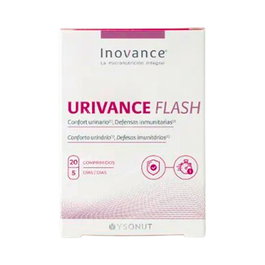 Inovance Urivance Flash 20 Comp. - Complemento Alimenticio para la Mujer con D-Manosa, Arándano Rojo, Vitamina C - Cuidado Vías Urinarias y Sistema Inmune