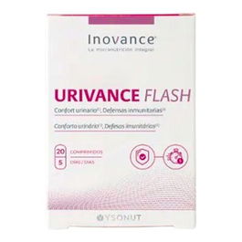 INOVANCE Urivance Flash 20 Comprimidos, D-Manosa, Arándano Rojo, Vitamina C para Vías Urinarias e Inmunidad