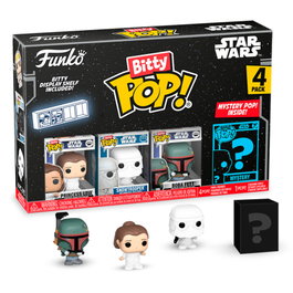FUNKO Star Wars Pack de 4 Figuras Bitty POP! Leia