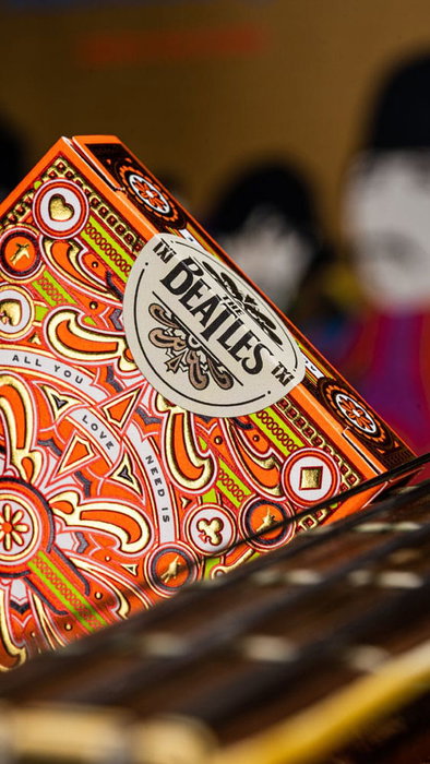 The Beatles Baraja de cartas Orange Version