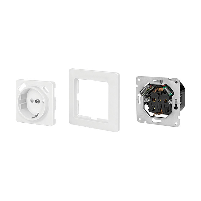 LogiLink Toma de corriente de pared con 1 enchufe y puertos USB-A y USB-C