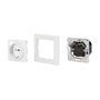 LogiLink Toma de corriente de pared con 1 enchufe y puertos USB-A y USB-C