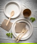 Inde Set de 15 Platos Biodegradables, Diámetro 22 cm, Quality Algon (24 Unidades)
