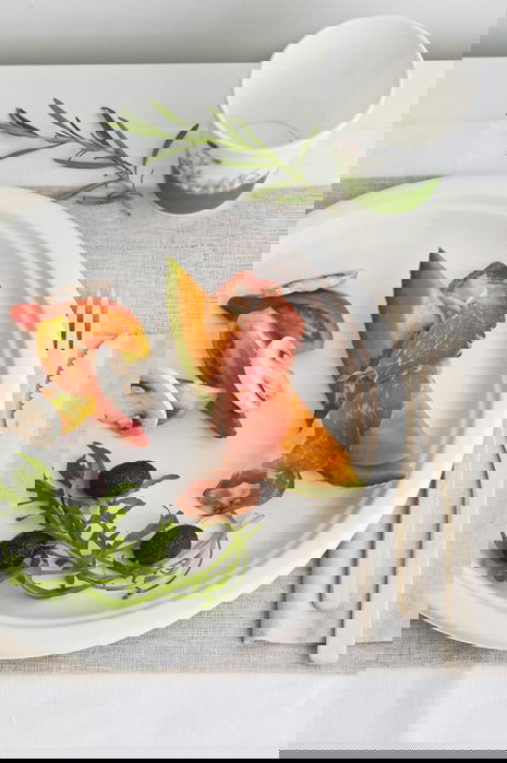 Inde Set de 15 Platos Biodegradables, Diámetro 22 cm, Quality Algon (24 Unidades)