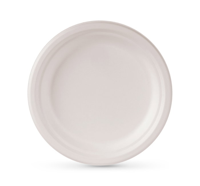 Inde Set de 15 Platos Biodegradables, Diámetro 22 cm, Quality Algon (24 Unidades)