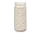 Giftdecor Bote de Piedra Metalizada Blanca de 2-5 mm, 700 g, Dimensiones 6.5 x 15.8 x 6.5 cm (Set de 12)