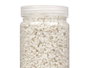 Giftdecor Bote de Piedra Metalizada Blanca de 2-5 mm, 700 g, Dimensiones 6.5 x 15.8 x 6.5 cm (Set de 12)