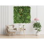Faura Jardín Vertical Tropical 1 x 1 m Interior Exterior Aspecto Frondoso Fácil de Cortar y Customizar Tratamiento Anti-UV