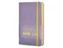 Antartik Cuaderno A6 Tapa Dura Hojas Cuadriculadas Morado y Amarillo 100 Hojas 80gr FSC