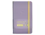 Antartik Cuaderno A6 Tapa Dura Hojas Cuadriculadas Morado y Amarillo 100 Hojas 80gr FSC