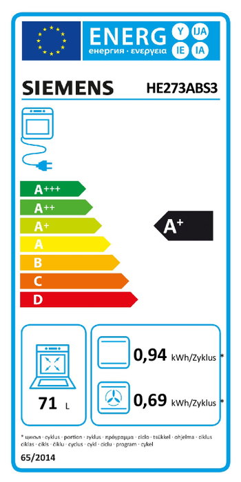 Siemens iQ300 Conjunto de Placa de Cocción Cerámica 4 Zonas y Horno Eléctrico 71L Pirolítico