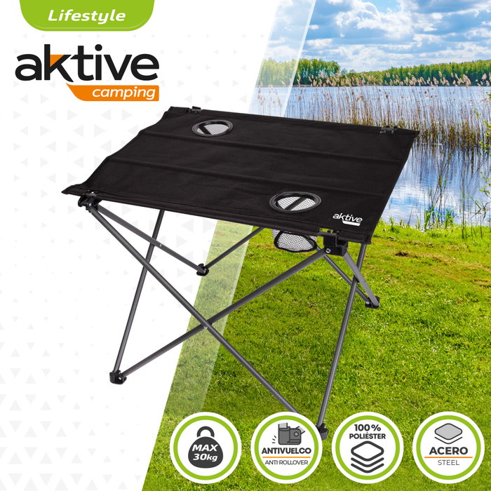 Aktive Mesa plegable textil para camping