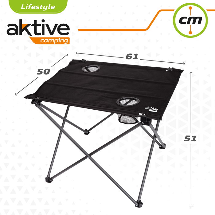 Aktive Mesa plegable textil para camping
