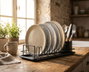 Quttin Escurreplatos Metal con Bandeja Black