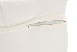 DKD Home Decor India 24 Cojin Boho Crudo 45 x 45 cm (2 Unidades) Bordado a Mano Algodon