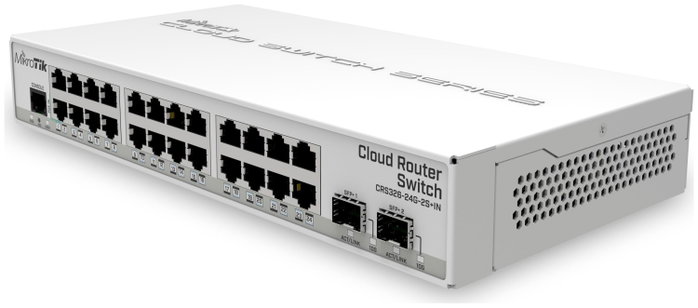 MikroTik CRS326-24G-2S+IN 24 Puertos Gigabit Ethernet y 2 SFP+