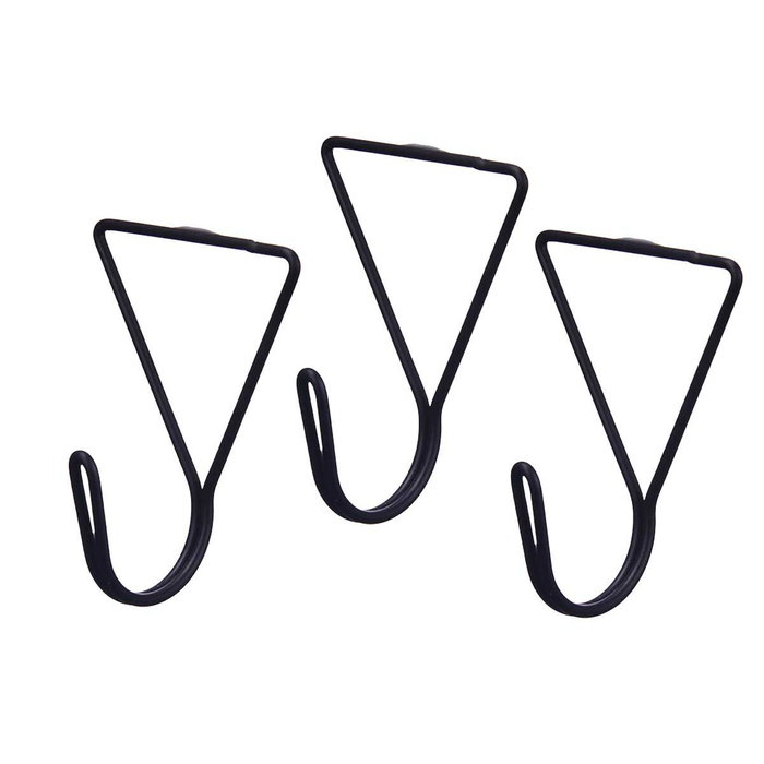 Colgadores Gift Decor Negro Metal Triangular Set 3 Piezas (6 Unidades)