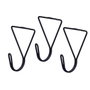 Colgadores Gift Decor Negro Metal Triangular Set 3 Piezas (6 Unidades)