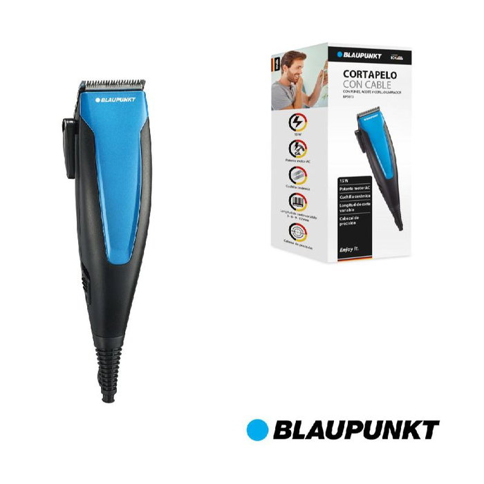 Blaupunkt BP5013 Cortapelos con Cable y 6 Accesorios Blaupunkt BP5013 Cortapelos con Cable y 6 Accesorios