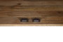 DKD Home Decor Aparador Sunny 23 Natural Blanco Dorado Madera Mango 2 Puertas Talla 80 x 45 x 97 cm