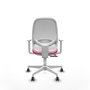 PIQUERAS Y CRESPO Silla de oficina Cilanco Rosa y Blanco