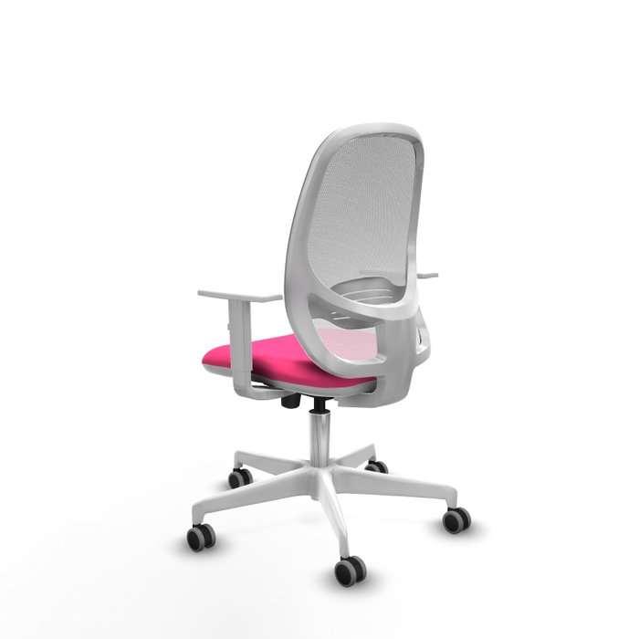 PIQUERAS Y CRESPO Silla de oficina Cilanco Rosa y Blanco PIQUERAS Y CRESPO Silla de oficina Cilanco Rosa y Blanco