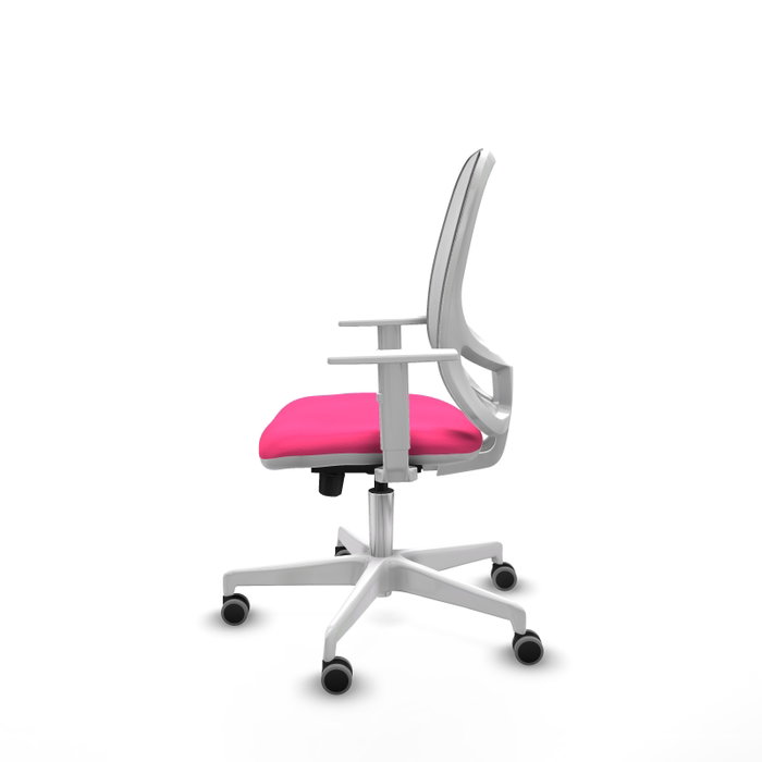 PIQUERAS Y CRESPO Silla de oficina Cilanco Rosa y Blanco PIQUERAS Y CRESPO Silla de oficina Cilanco Rosa y Blanco