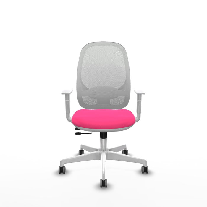 PIQUERAS Y CRESPO Silla de oficina Cilanco Rosa y Blanco PIQUERAS Y CRESPO Silla de oficina Cilanco Rosa y Blanco