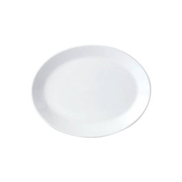 Steelite Fuente Oval Simplicity 25 cm - Vajilla de Vitro Porcelana (Set de 12)