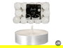 Acorde Set 30 Velas Tea Light Blancas 3H 18x2x11 cm (Set de 24)