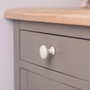 Rei Pomo para mueble modelo 760 Zamak Blanco Mate Ø20 mm Blíster 4 uds