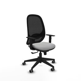 PIQUERAS Y CRESPO Silla de oficina Cilanco Gris claro y Negro